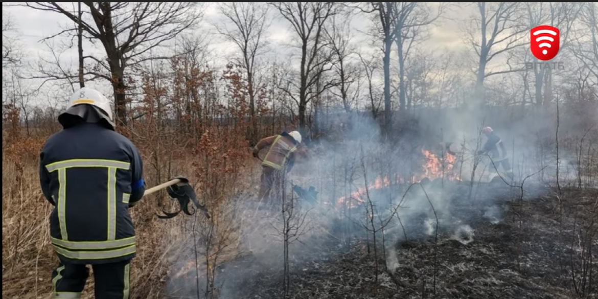 Вінницькі рятувальники нагадують - спалювання рослинності у воєнний час прирівнюється до диверсії