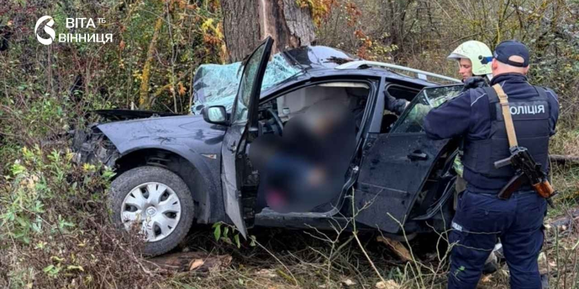 Серед загиблих — 16-річний підліток на Жмеринщині Renault злетів у кювет і врізався в дерево