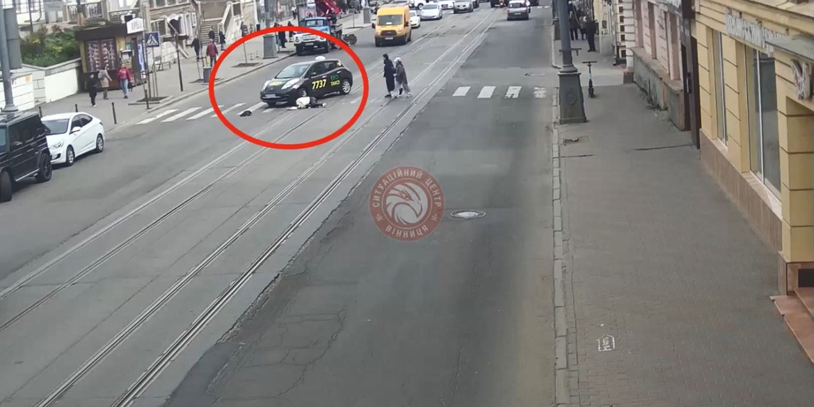 У центрі Вінниці водій Nissan збив жінку на пішохідному переході
