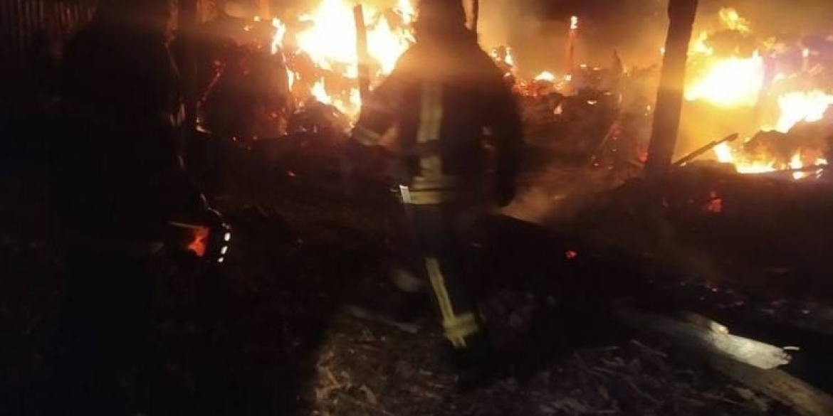 У Гайсинському районі сталася пожежа: вогонь знищив сім тонн сіна