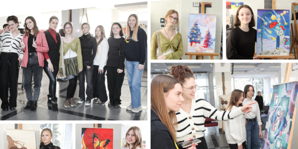 У холі Вінницької міської ради відкрили виставку дитячих малюнків