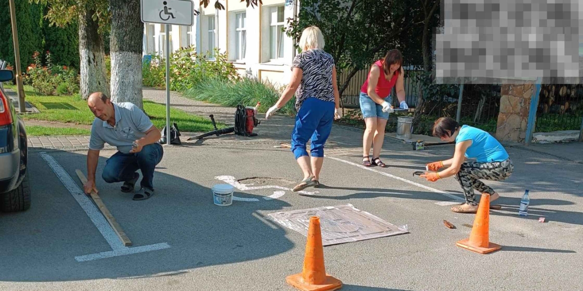 У Крижополі з'явились місця для паркування людей з інвалідністю