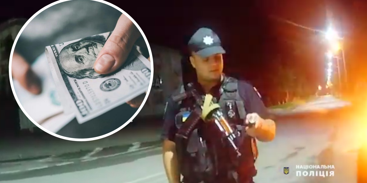 У Тульчинському районі п’яний водій тулив поліцейським 200 доларів