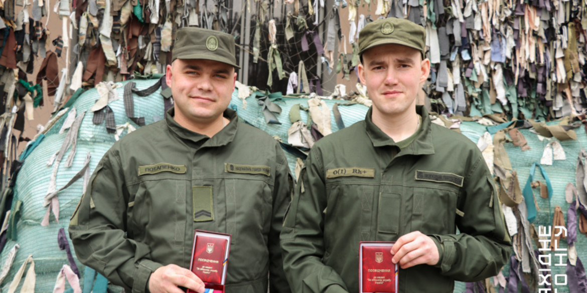 У Вінниці двох гвардійців нагородили відзнаками «За військову службу Україні»