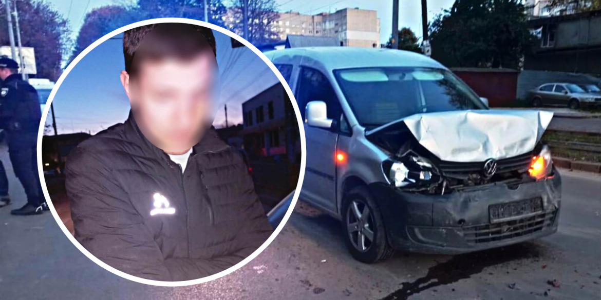 У Вінниці п'яний водій в'їхав у автомобіль, який зупинився попереду