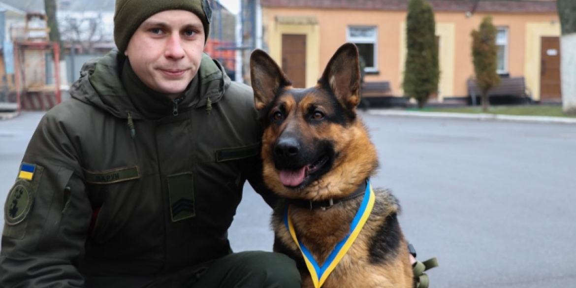 У Вінниці службового собаку Берту нагородили медаллю "За віддану службу"