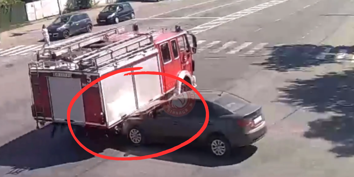 У Вінниці трапилась аварія за участю легковика та пожежного авто