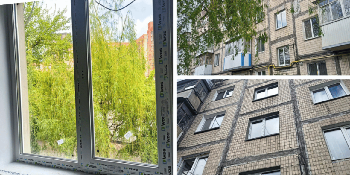 У Вінниці в житловому будинку на Брацлавській, 70 змінили старі віконні блоки
