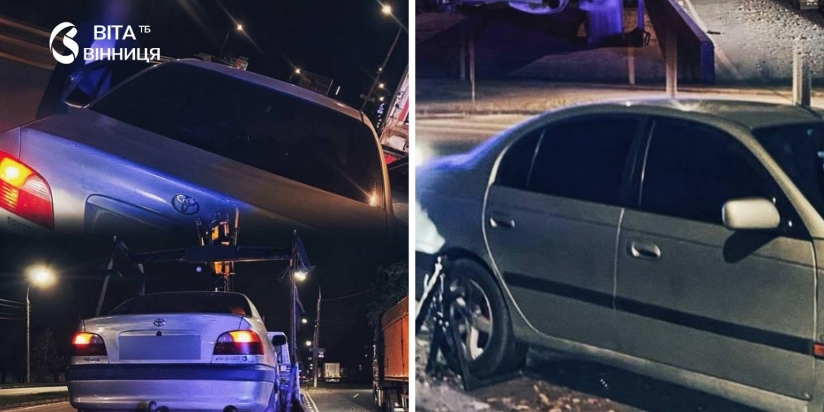 Зупинили автомобіль Toyota Avensis на вулиці Київській у Вінниці