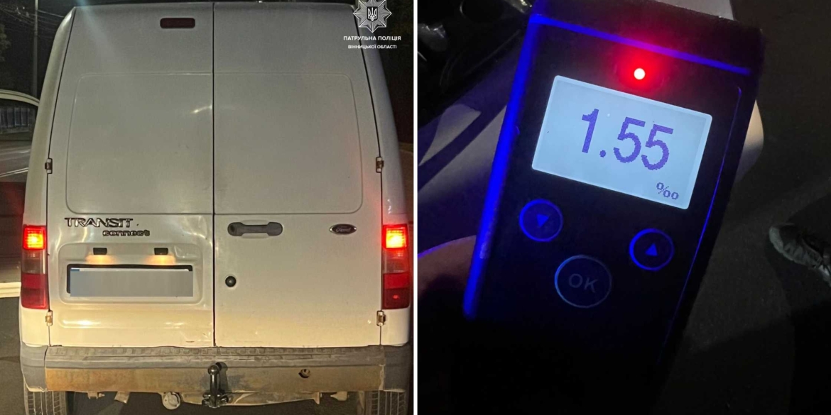 У Вінниці 49-річний водій кермував автомобілем напідпитку