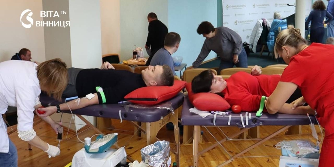 У Вінниці енергетики щокварталу здають кров для українських військових