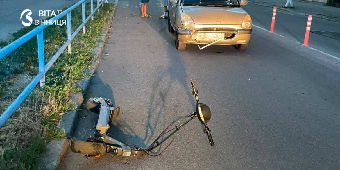 У Вінниці госпіталізували 12-річного хлопчика після ДТП з автомобілем