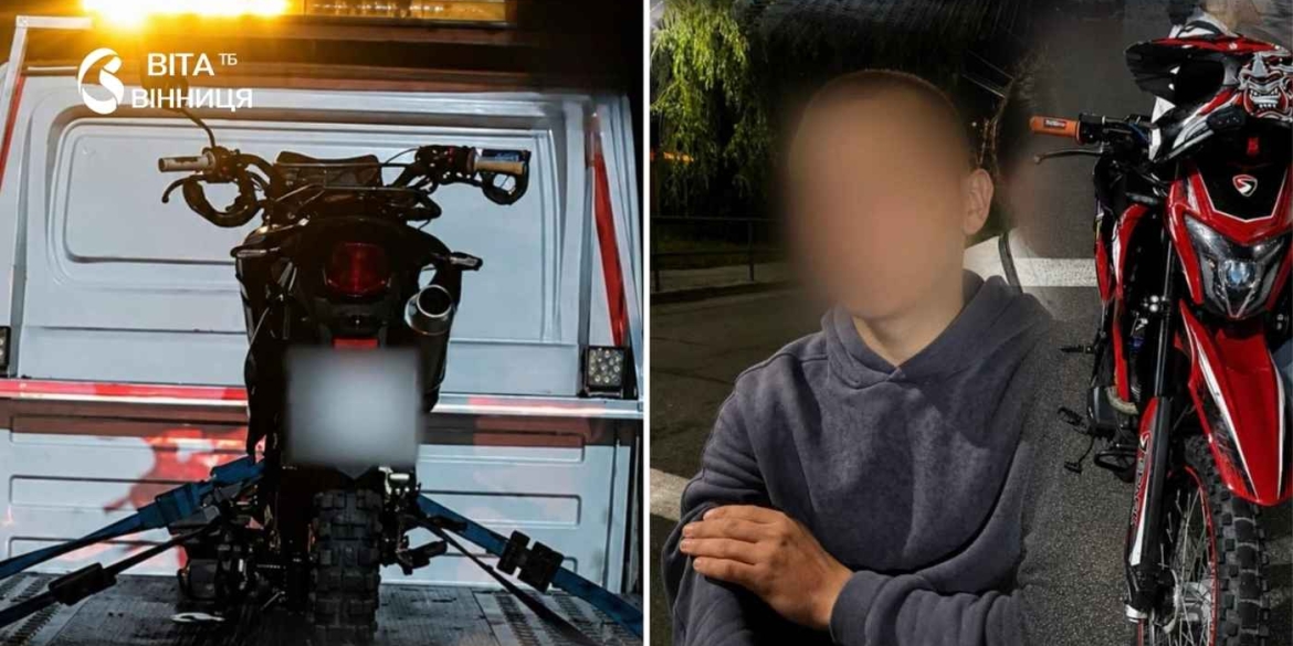 У Вінниці на вулиці Брацлавській патрульні затримали нетверезого мотоцикліста без прав