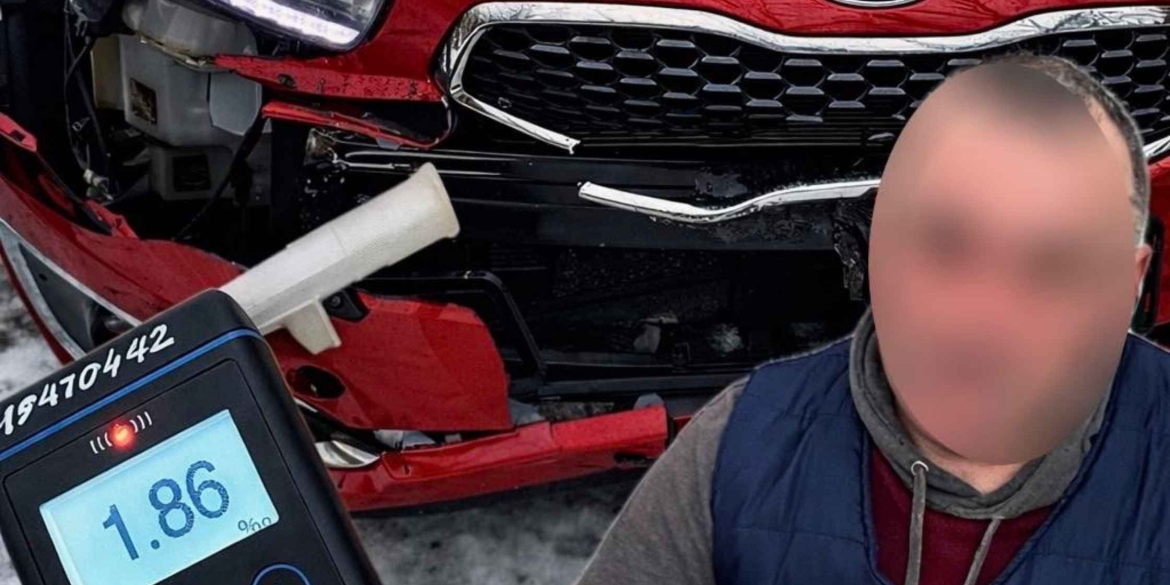 У Вінниці п'яний водій розтрощив огорожу та зник з місця подій