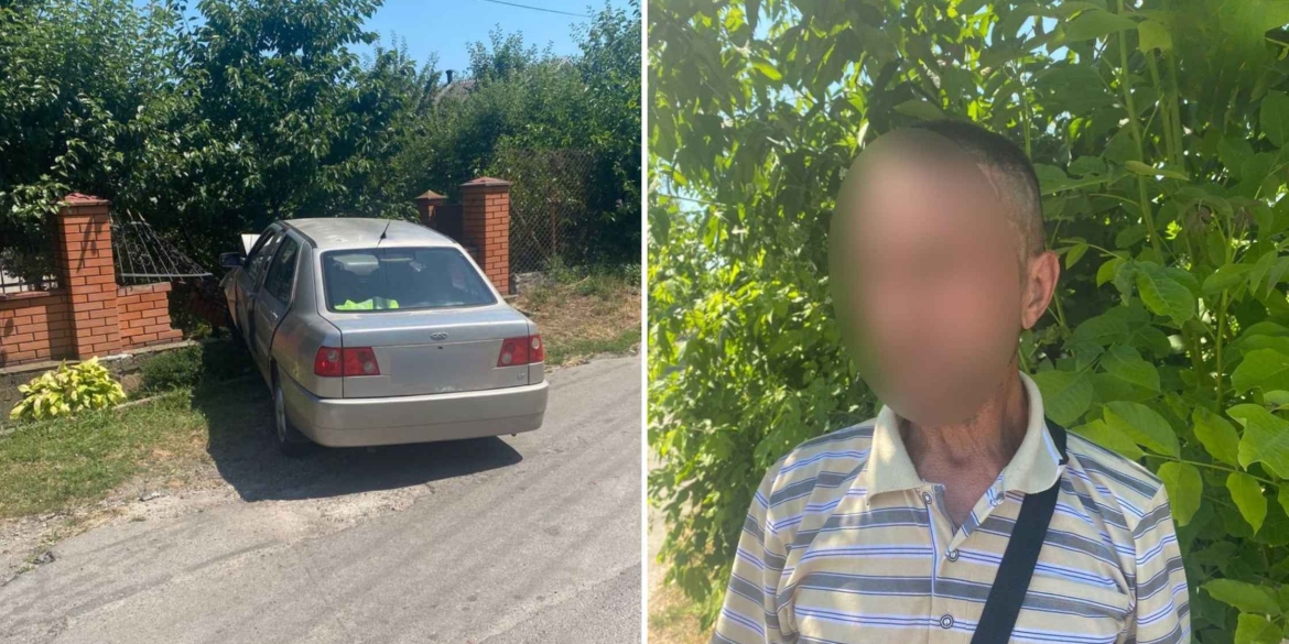 У Вінниці п'яний водій серед білого дня розтрощив цегляний паркан
