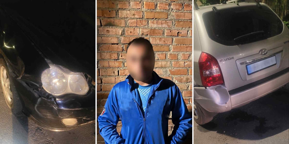 У Вінниці п’яний водій протаранив два чужих автомобілі