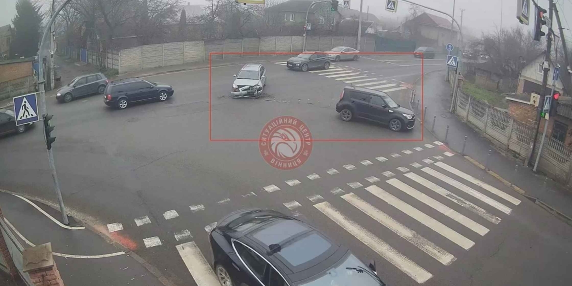 У Вінниці сталась ДТП на перехресті вулиць Данила Нечая та Маріупольської