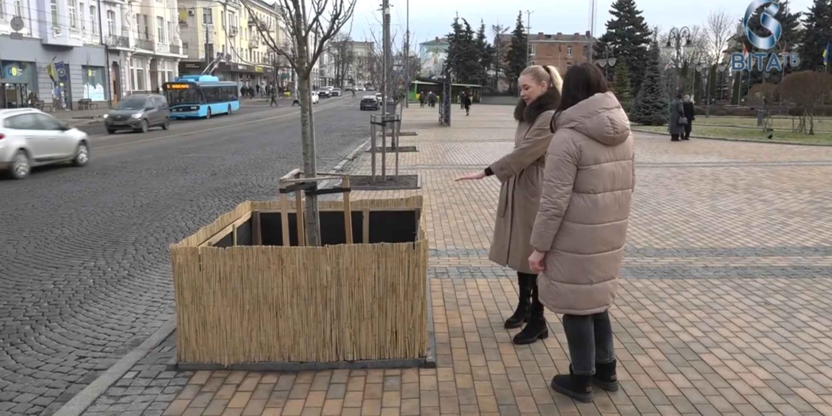 У Вінниці випробовують європейський метод захисту рослин взимку - мати з очерету та агроволокна