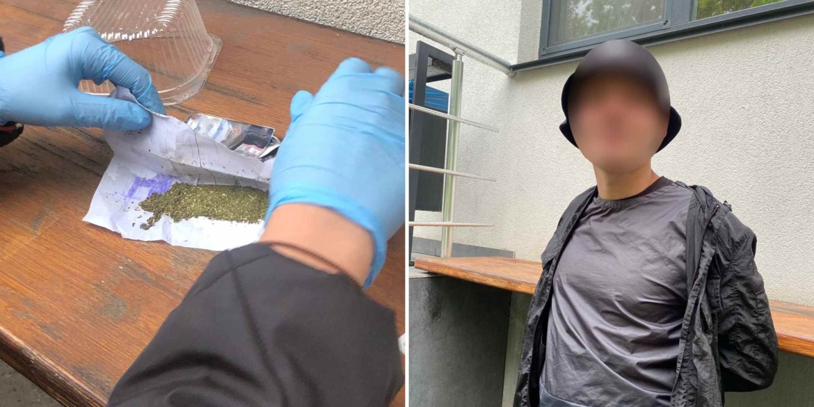 У Вінниці зупинили неповнолітнього зі згортком канабісу