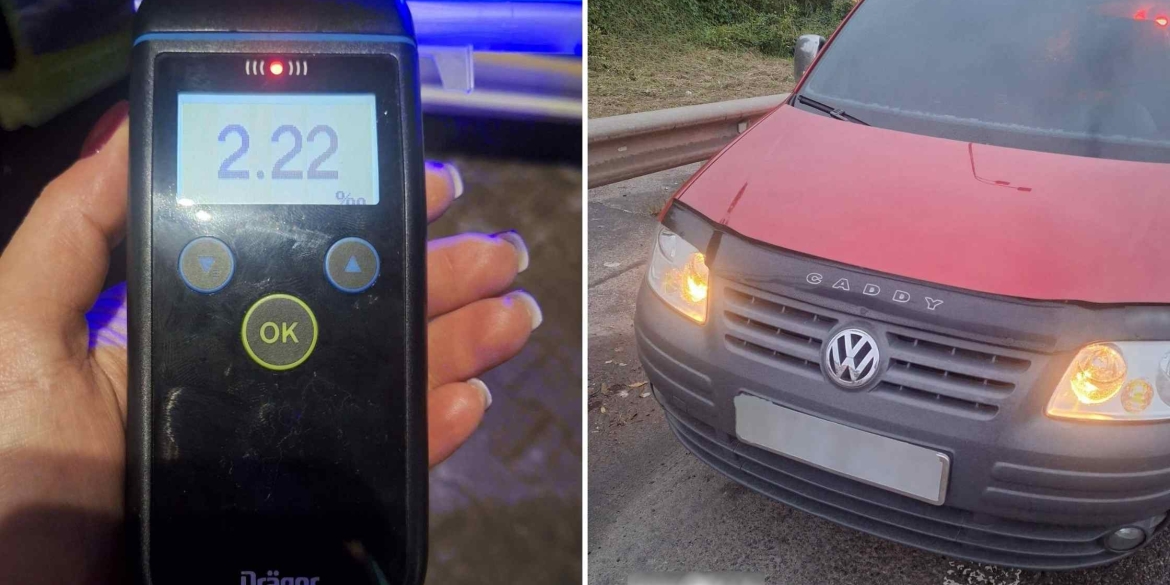 У Вінниці зупинили водія напідпитку, який ледь тримався на ногах