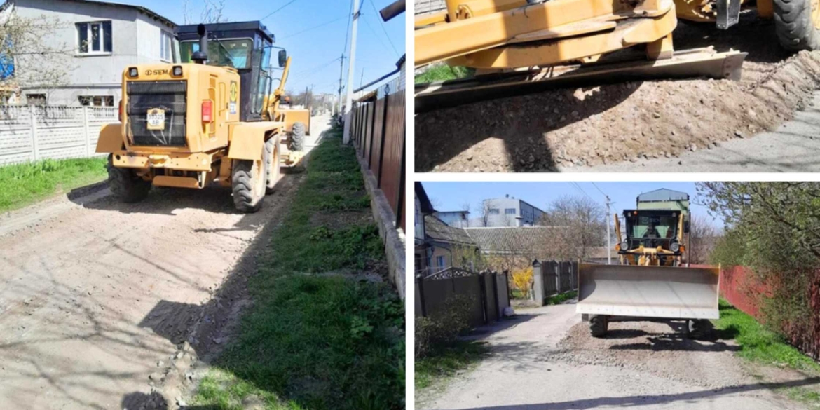 У Вінницькій громаді розпочалось грейдерування доріг приватного сектору