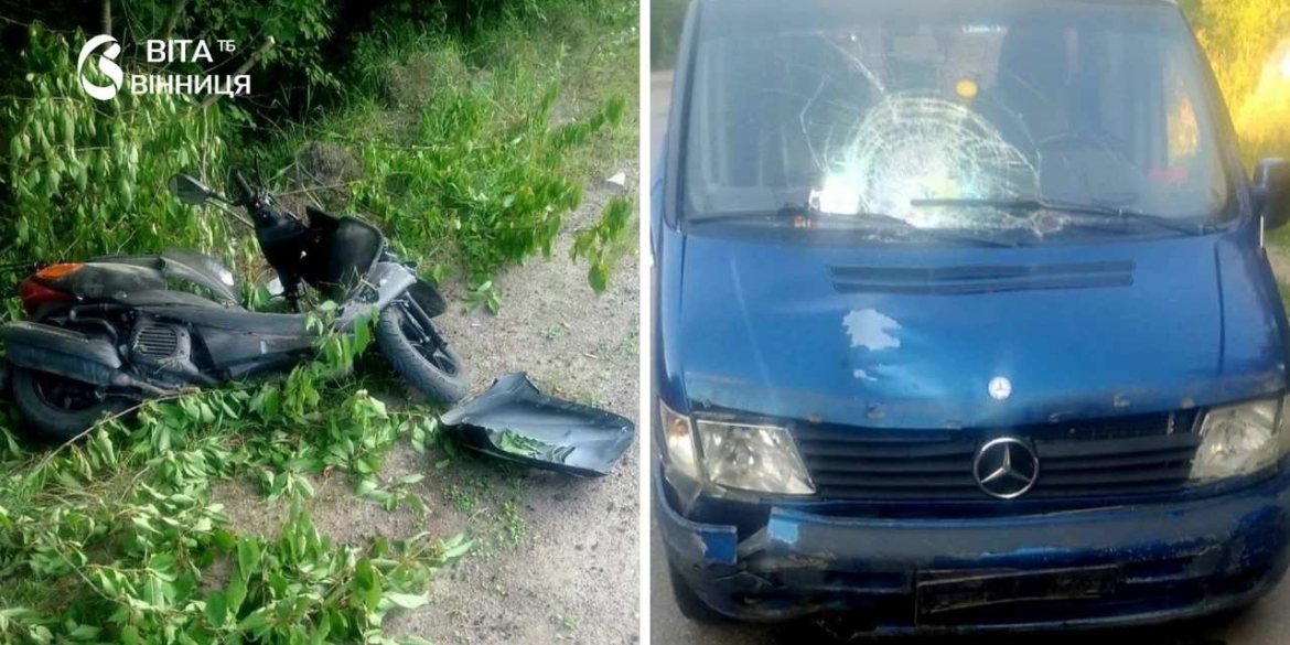 У Вінницьких Хуторах в аварії загинув 13-річний водій мопеда