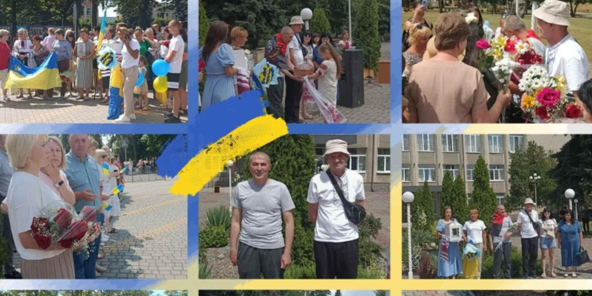 У Ямпільській громаді урочисто зустріли двох земляків, які повернулись з полону