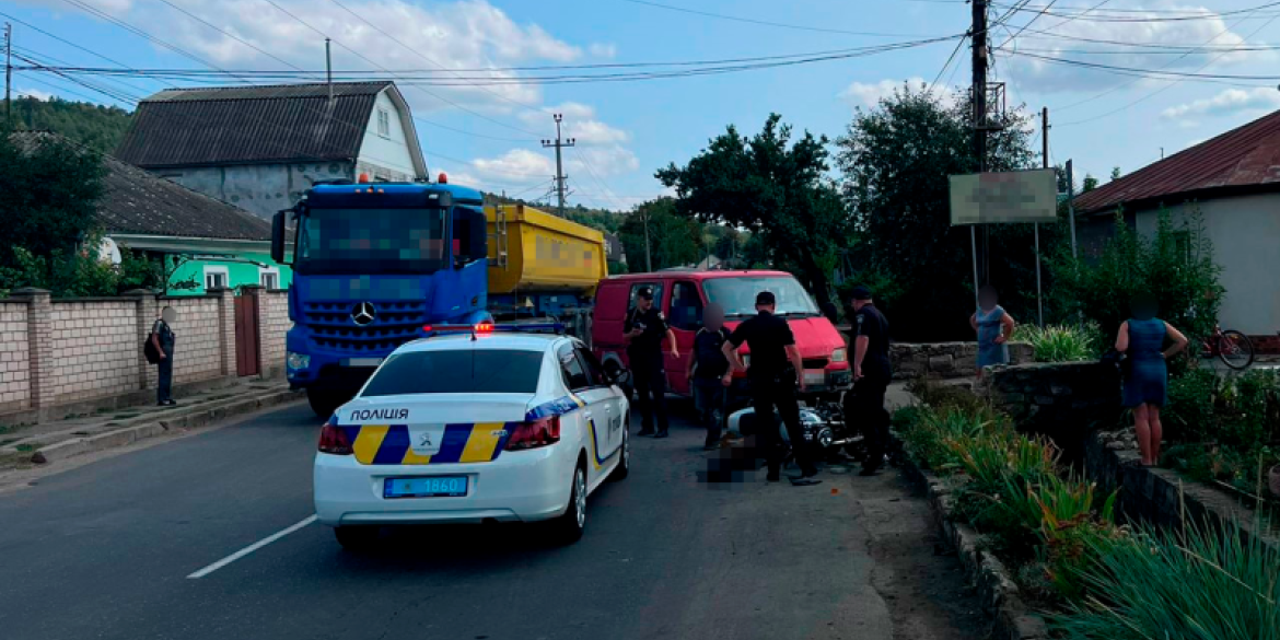 В аварії у Могилеві-Подільському загинув 59-річний водій мотоцикла