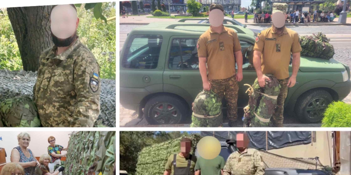 Відвідувачі Вінницького терцентру сплели та передали військовим ще 22 маскувальні сітки