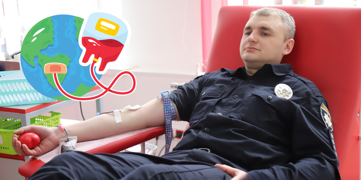 Вінницькі поліцейські поповнили запаси донорської крові для військових і цивільних
