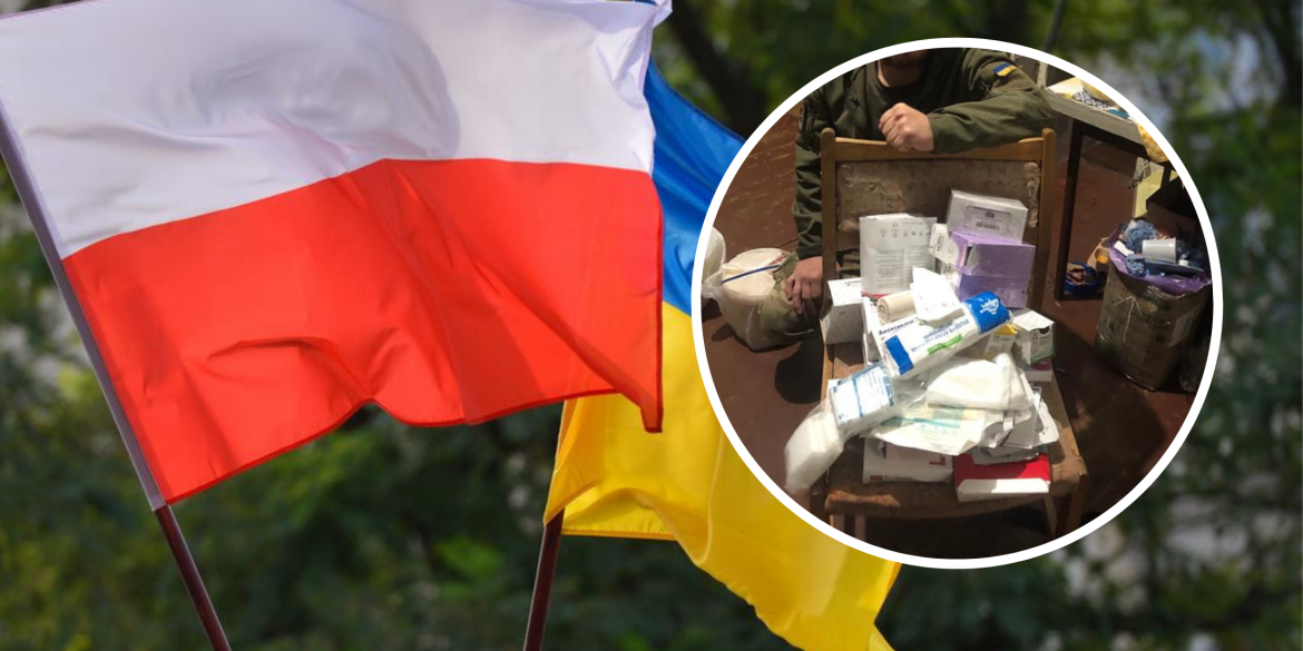 Вінницький Гумштаб отримав медикаменти та побутові товари з Польщі
