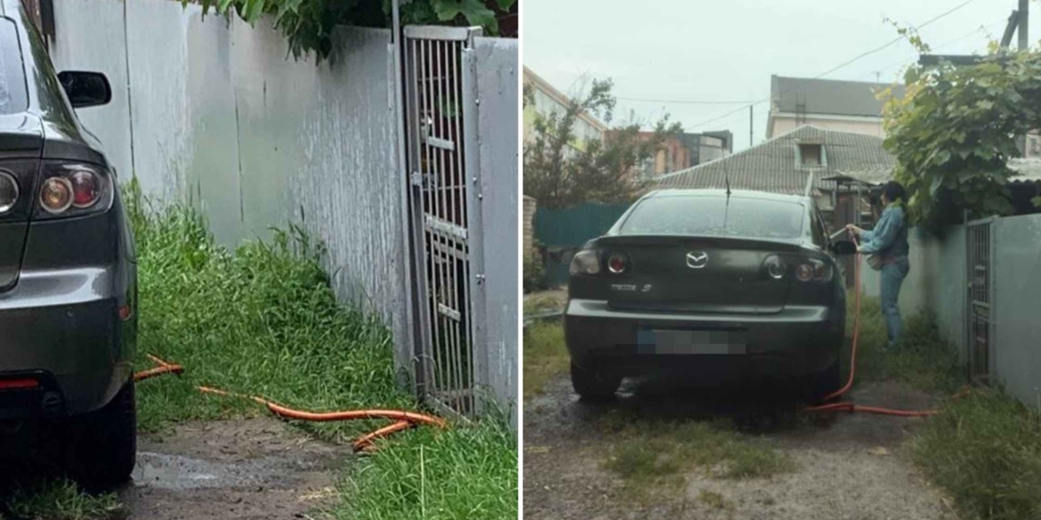 Вінничанка отримала штраф, бо мила своє авто в неналежному місці