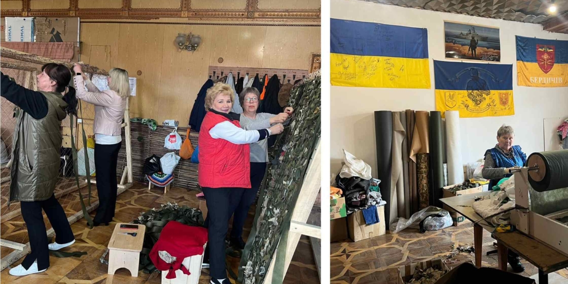 Вінницька міграційна служба передала матеріали для плетіння маскувальних сіток