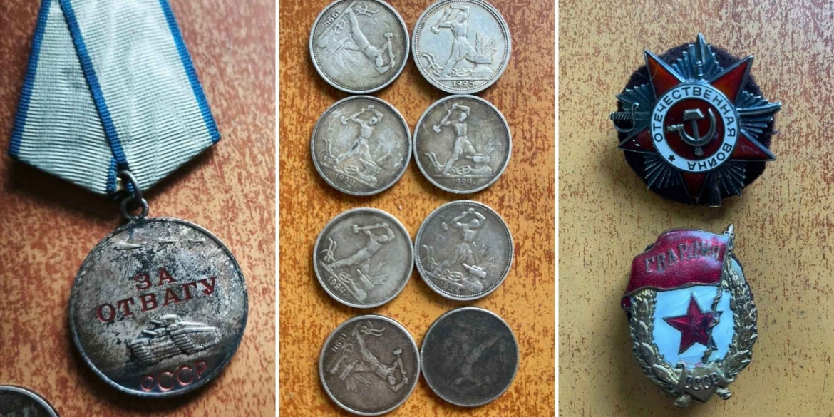 Вінницькі митники зупинили спробу незаконного вивезення срібних монет та нагород