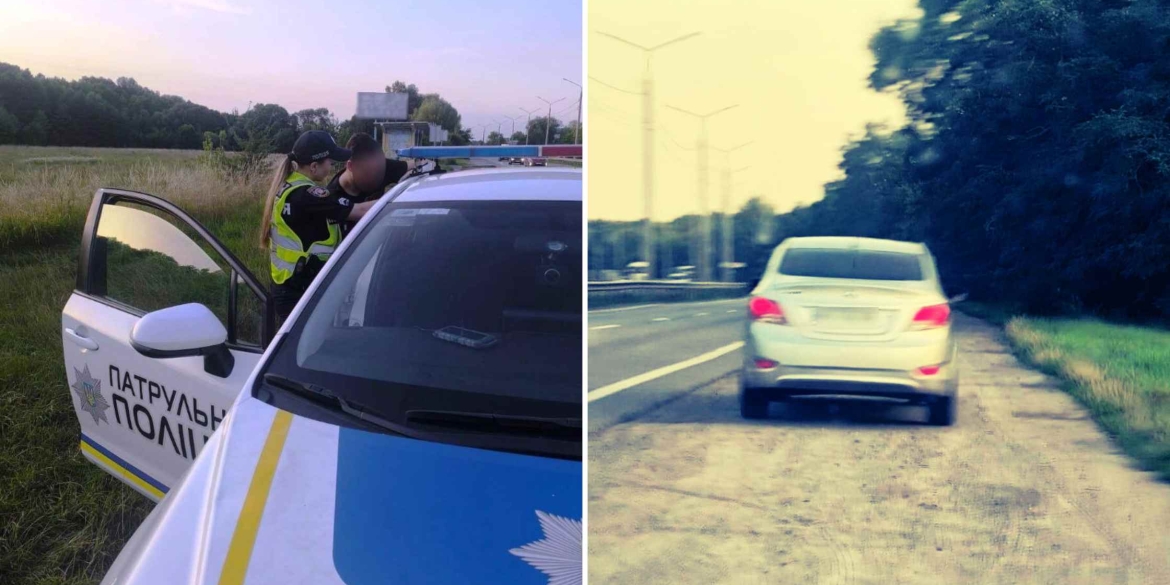 Вінницькі патрульні зупини водія-порушника, який перевищив швидкість на дорозі