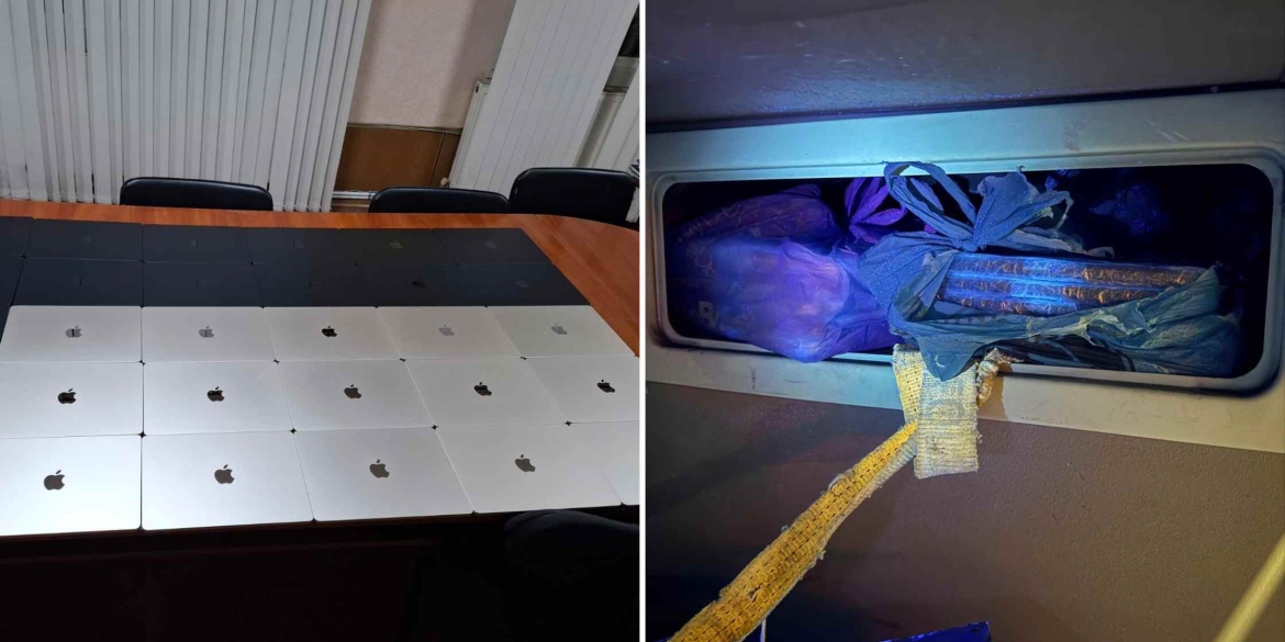 Вінницькі прикордонники вилучили 30 MacBook у рейсовому автобусі