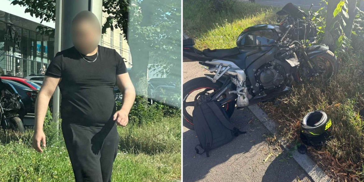 Водій вчинив у Вінниці ДТП на мотоциклі, який розшукував Інтерпол