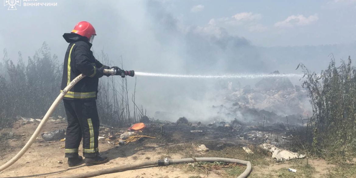 Впродовж дня на Вінниччині ліквідували дев'ять пожеж