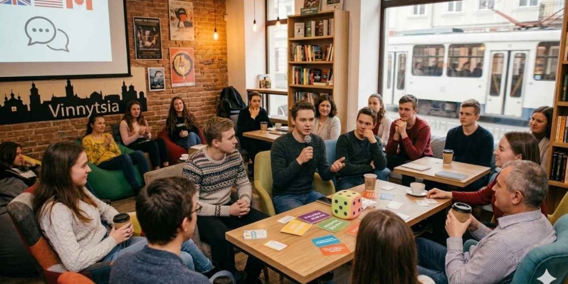 Замість репетиторів — живий драйв у центрі Вінниці стартує Speaking Club для молоді
