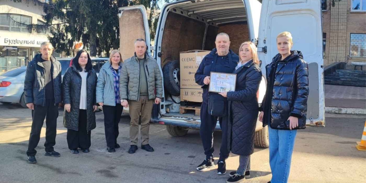 Жмеринський ліцей отримав потужний генератор від литовських благодійників