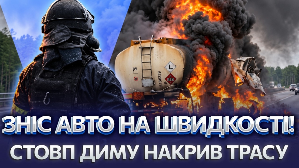 Embedded thumbnail for Спершу говорили про бензовоз: поліція уточнила, що саме горіло на автодорозі Київ — Одеса