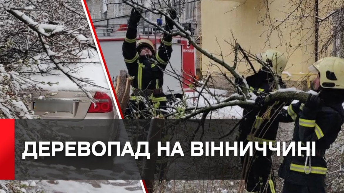 Embedded thumbnail for Через негоду і сильний вітер у Вінниці пошкоджені чотири автівки