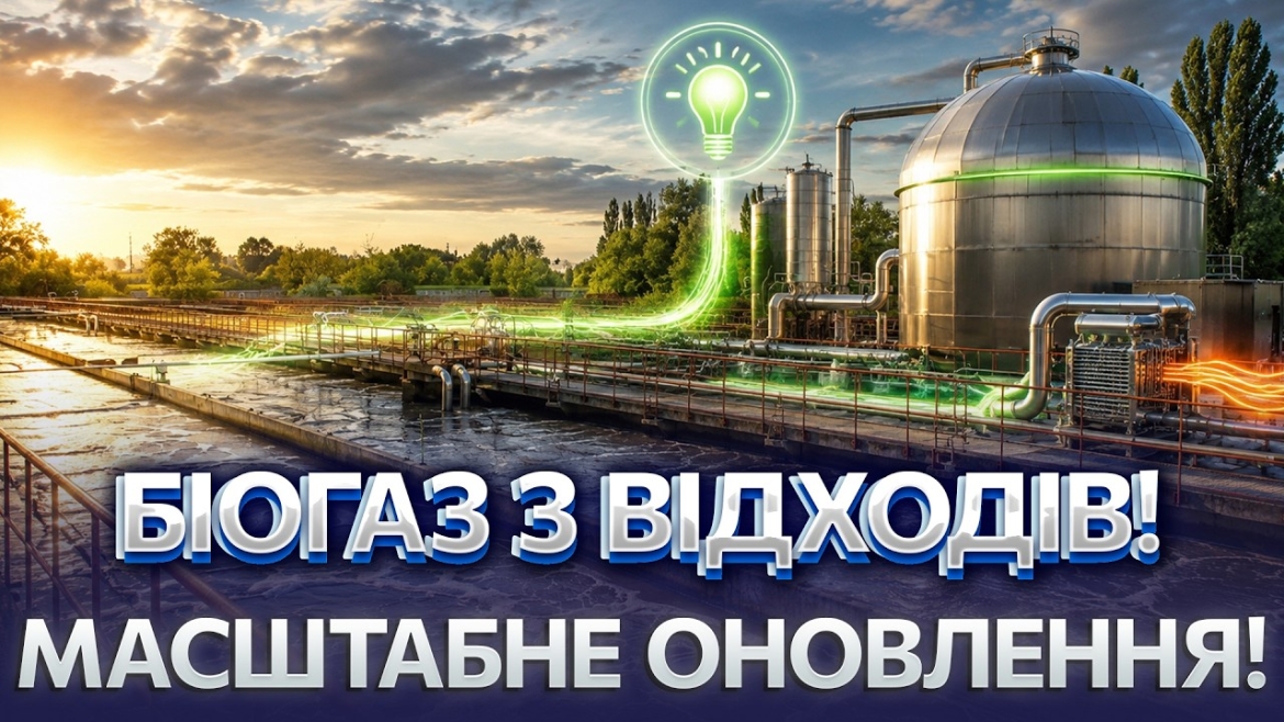Embedded thumbnail for Чотири технології в одному проєкті: очисні споруди Сабарова стануть енергонезалежними