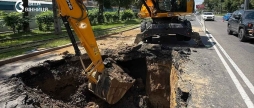 Аварія на водогоні на Хмельницькому шосе кілька вулиць Вінниці без води