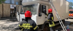 Через несправність електросистеми загорілась вантажівка у Вінниці