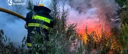 Горіла суха трава рятувальники Вінниччини погасили три пожежі за добу