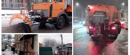 Комунальники з вечора розчищають Вінницю від снігу — залучили 38 одиниць техніки
