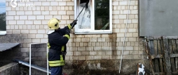 Ледь не стався вибух у Ямполі рятувальники загасили пожежу з газовим балоном