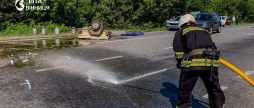 Медом залило дорогу на Вінниччині солодкий вантаж перекинувся внаслідок ДТП, водій у лікарні