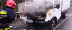 На Львівському шосе у Вінниці загорілась вантажівка